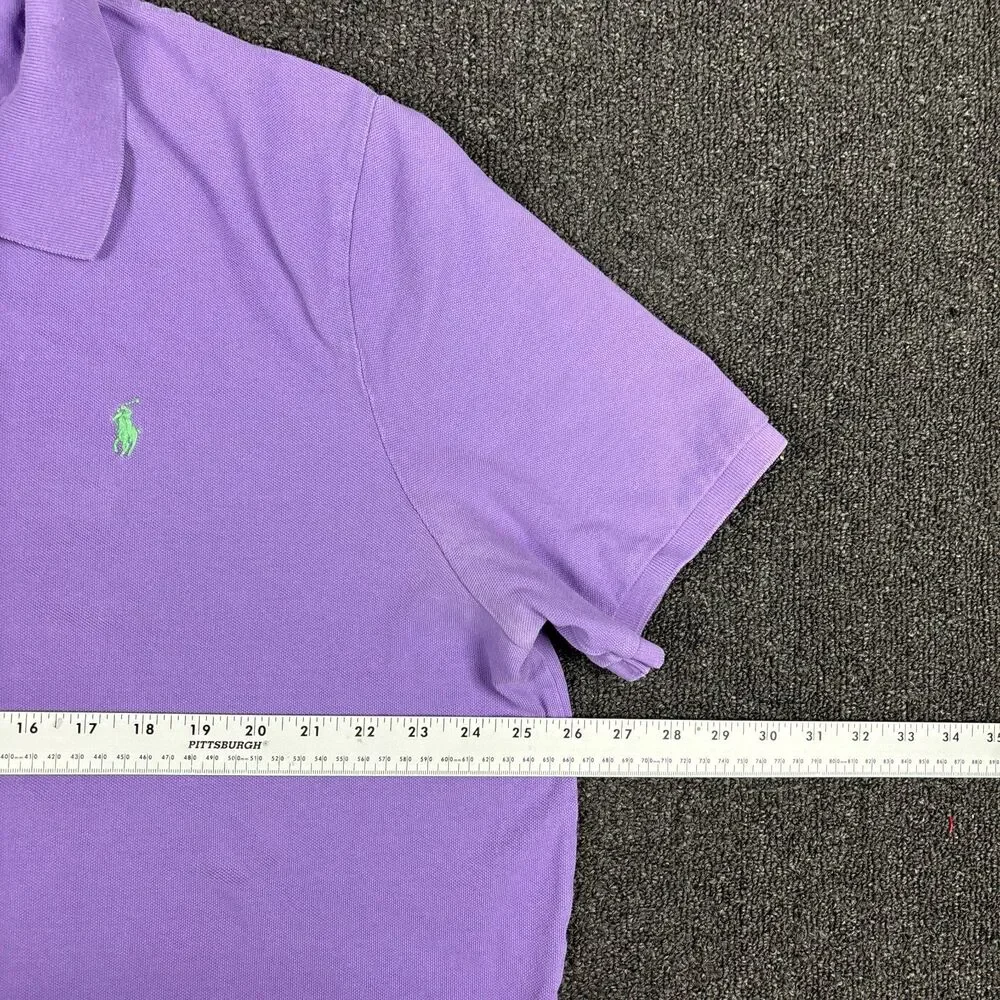 Ralph Lauren Men's Polo Shirt Classic Fit Purple Casual Polo Size 2XL XXL